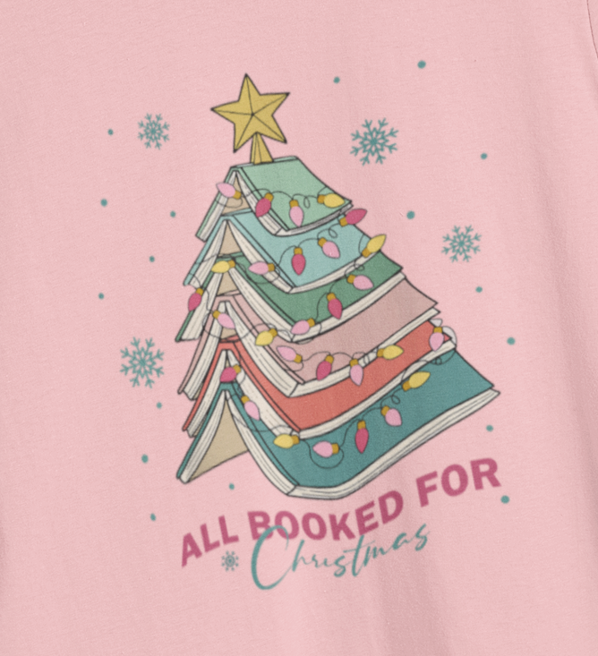 All Booked for Christmas T-Shirt