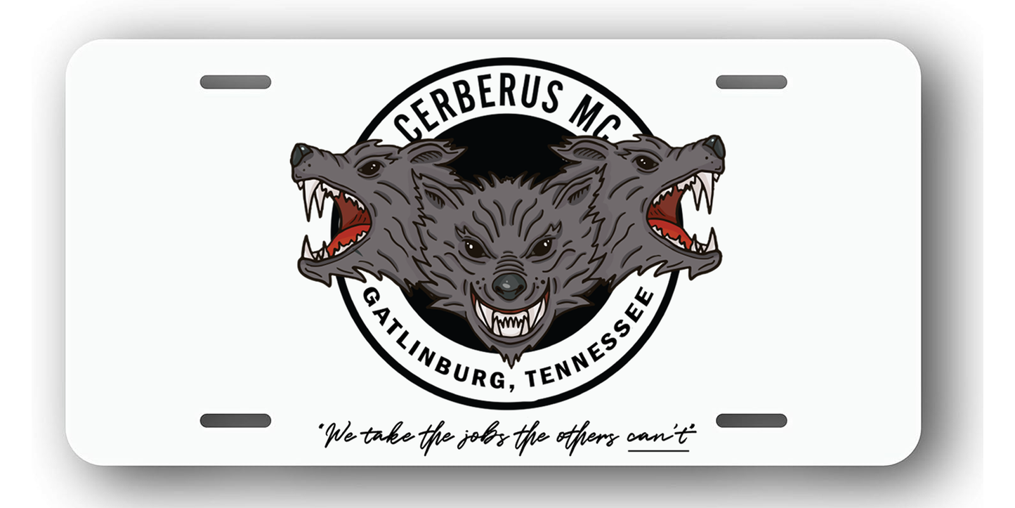 Cerberus MC Tennessee License Plate