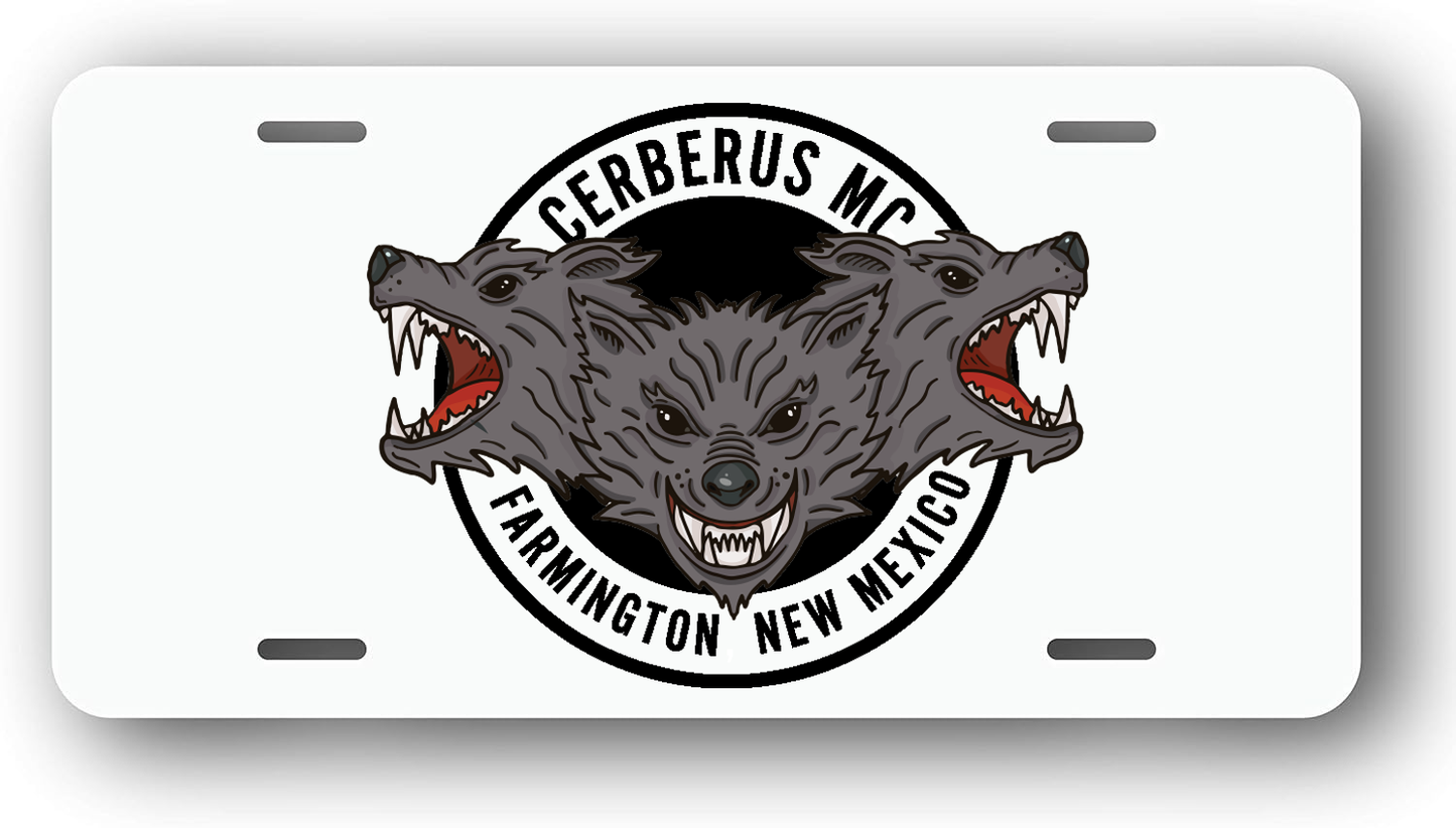 Cerberus MC New Mexico License Plate