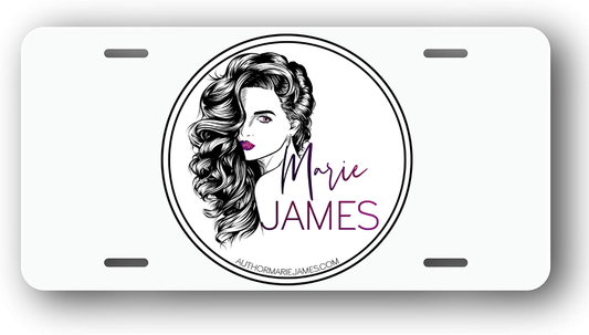 Marie James Author License Plate