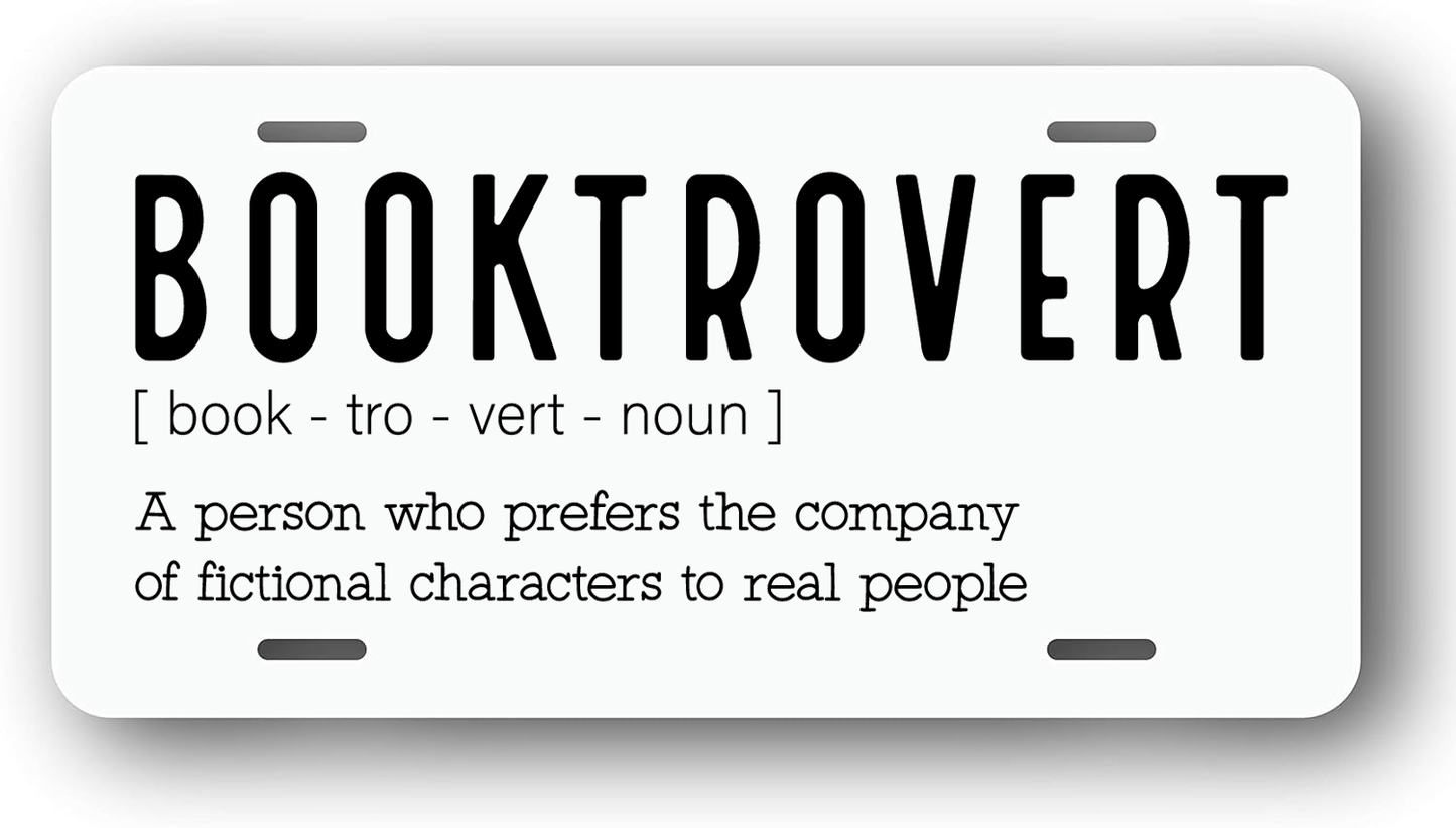 Booktrovert Definition License Plate