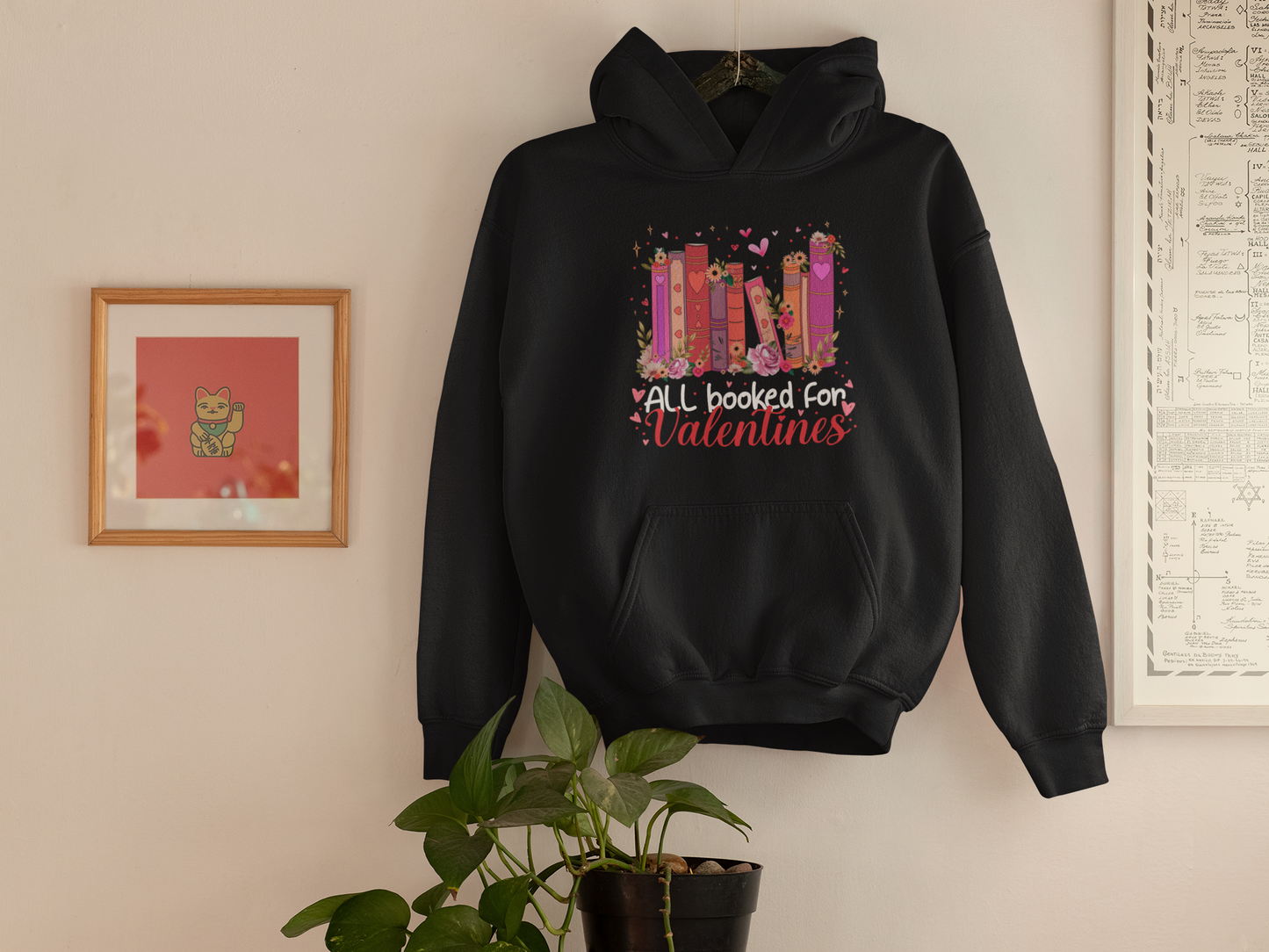 All Booked for Valentine's Hoodie