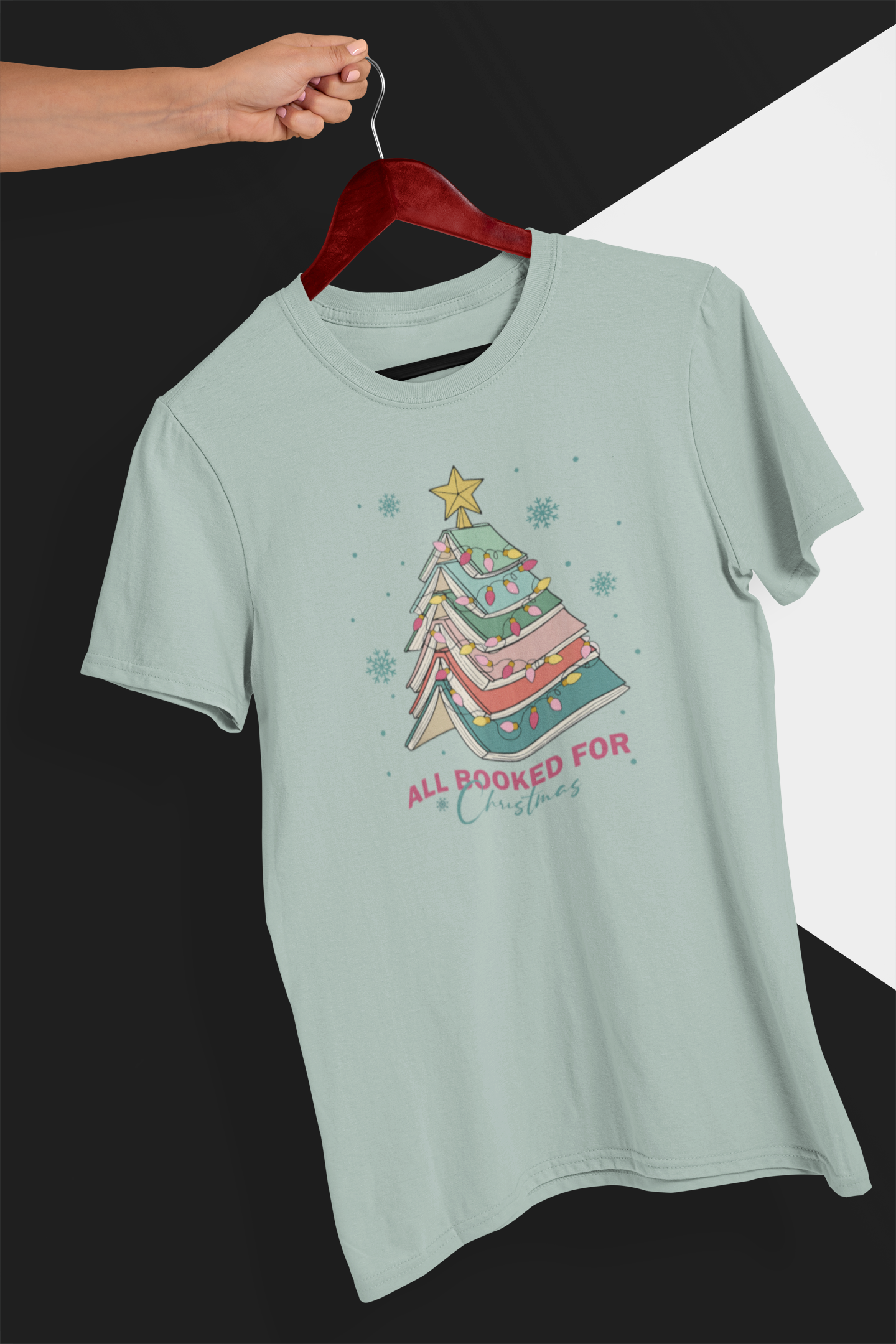 All Booked for Christmas T-Shirt
