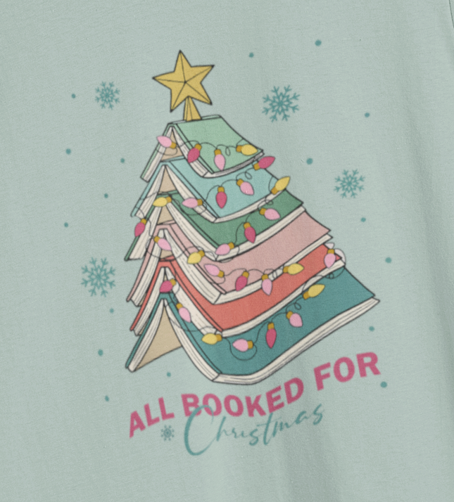 All Booked for Christmas T-Shirt