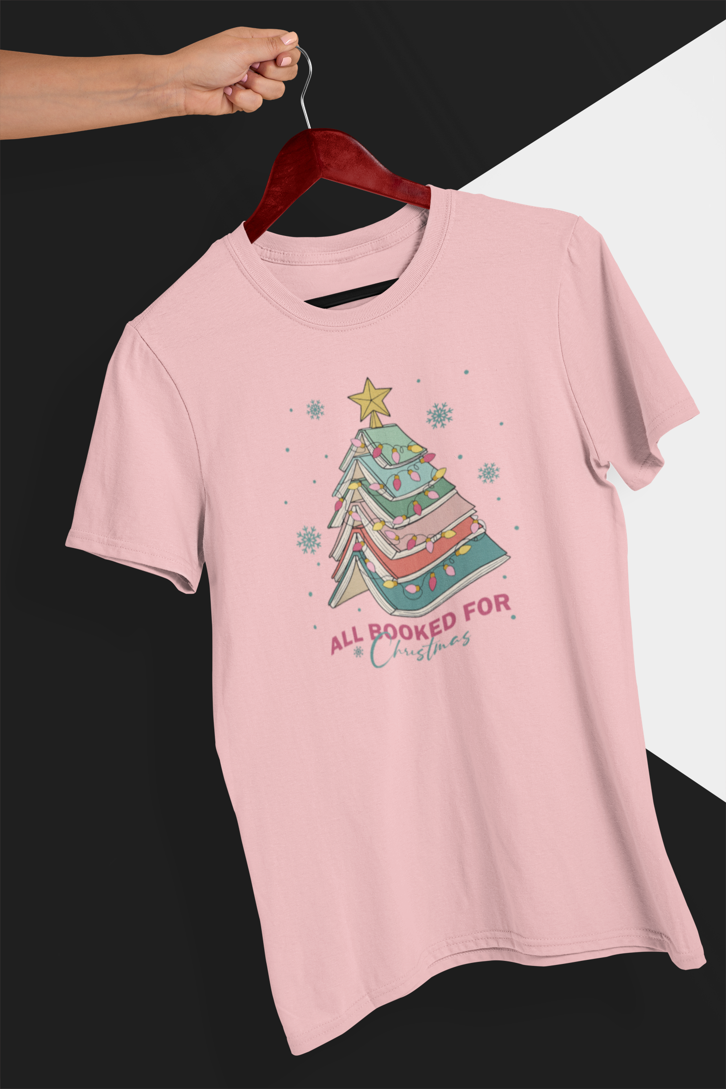 All Booked for Christmas T-Shirt