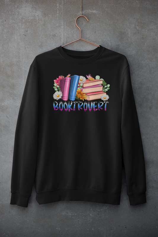 Booktrovert with Flowers