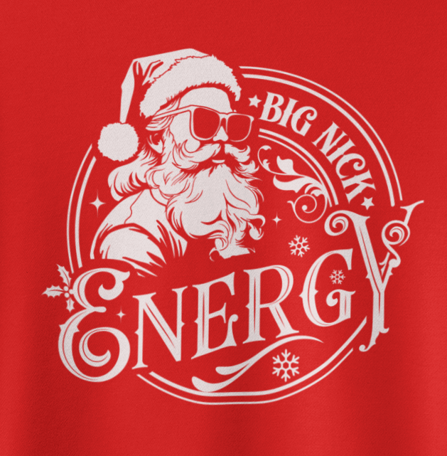 Big NICK Energy Christmas T-Shirt