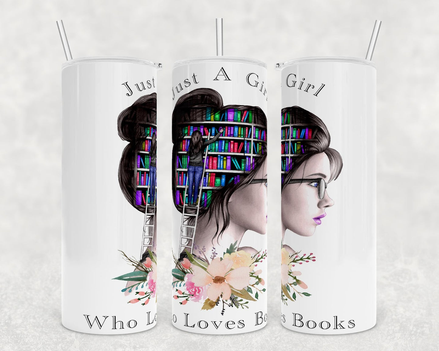 Head Full of Books Tumblers