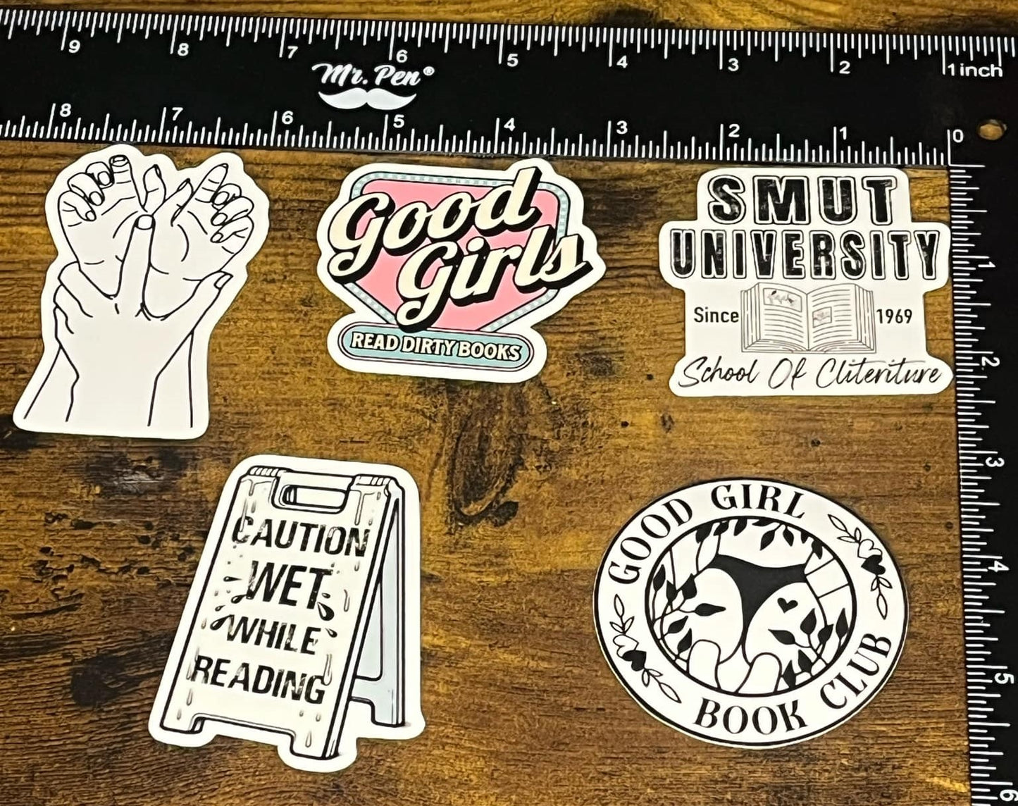 Book-Related Stickers Buy 4 Get 1 FREE! (FREE SHIPPING!)