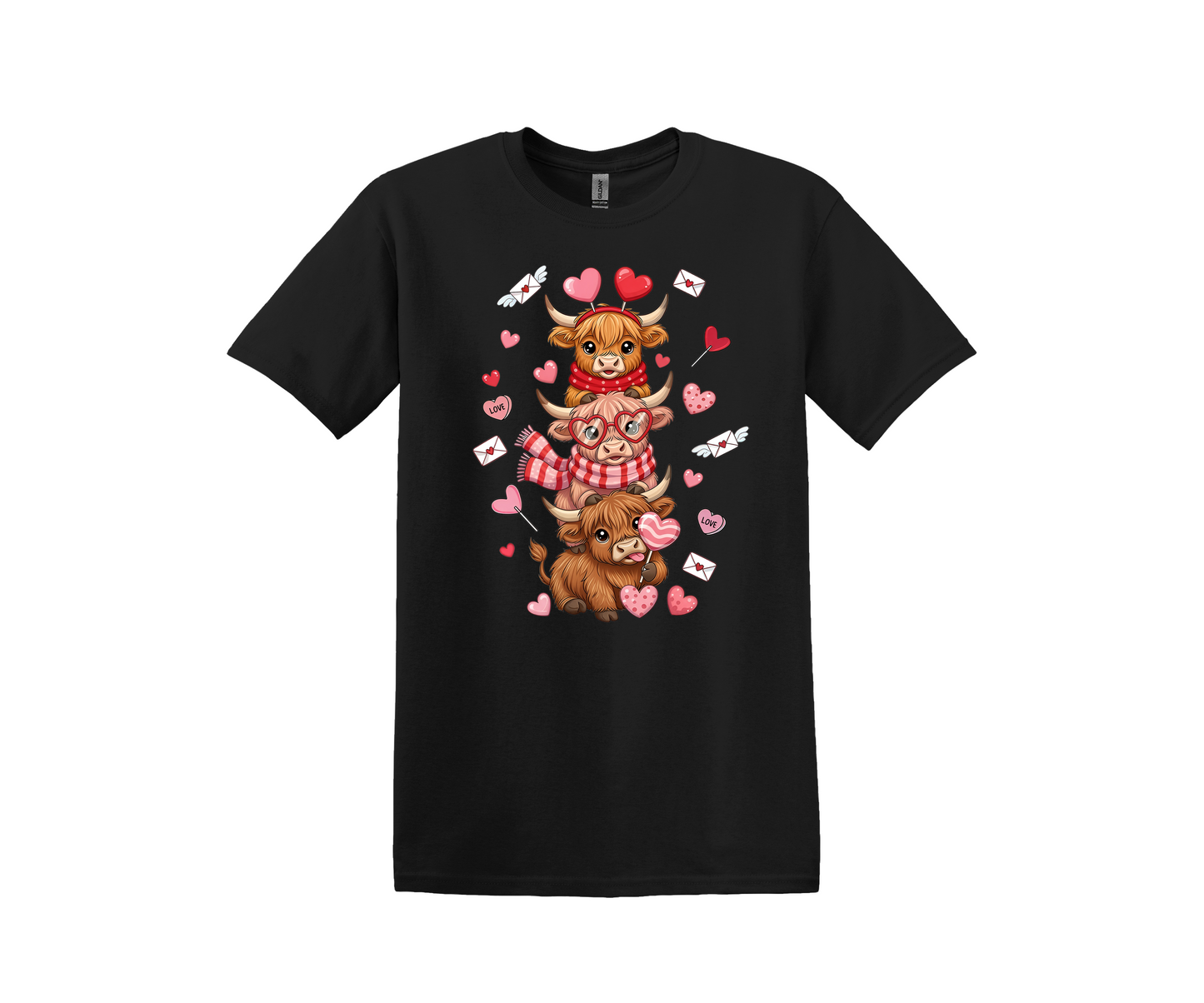 Valentine Pile of Highland Cows