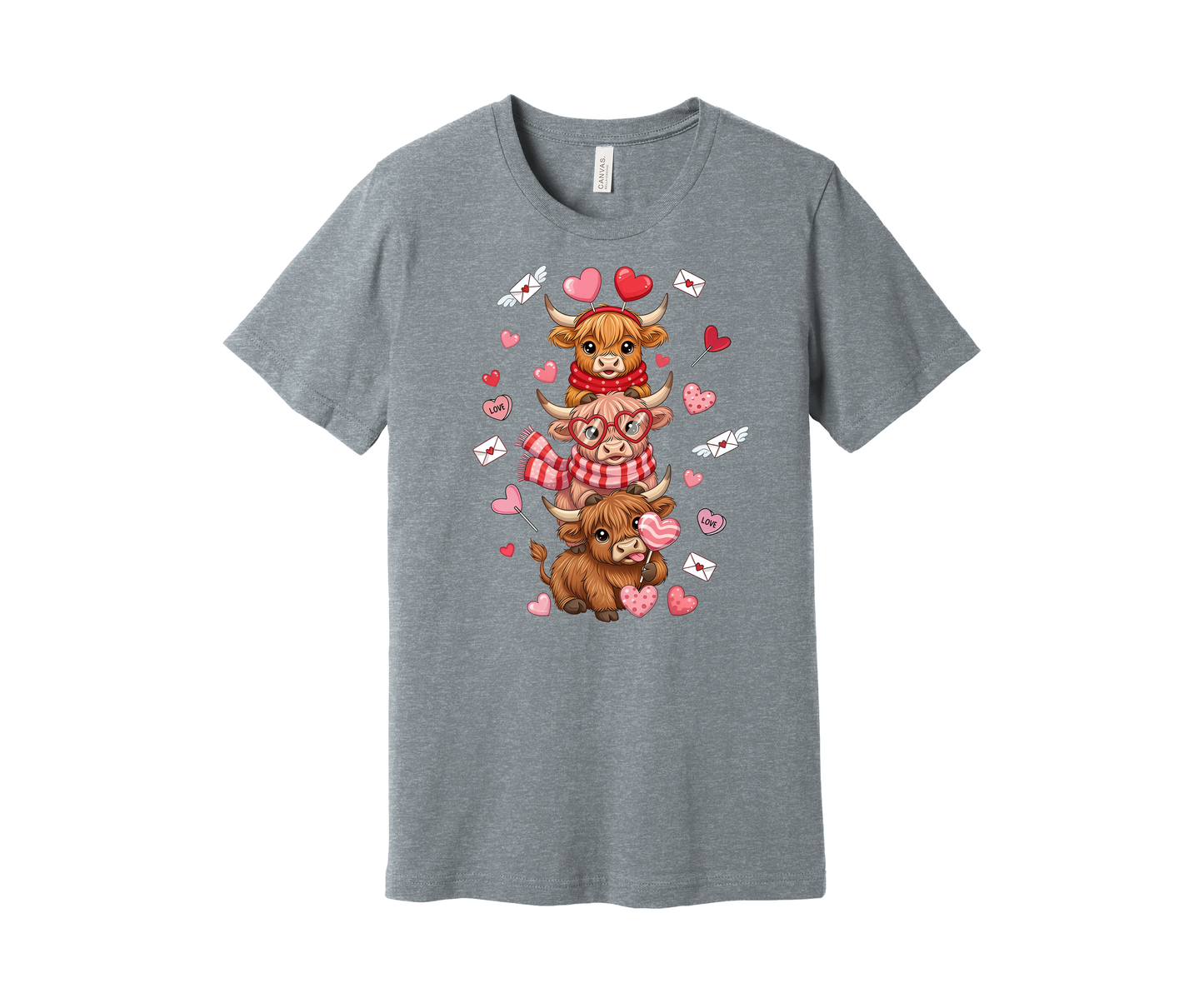 Valentine Pile of Highland Cows