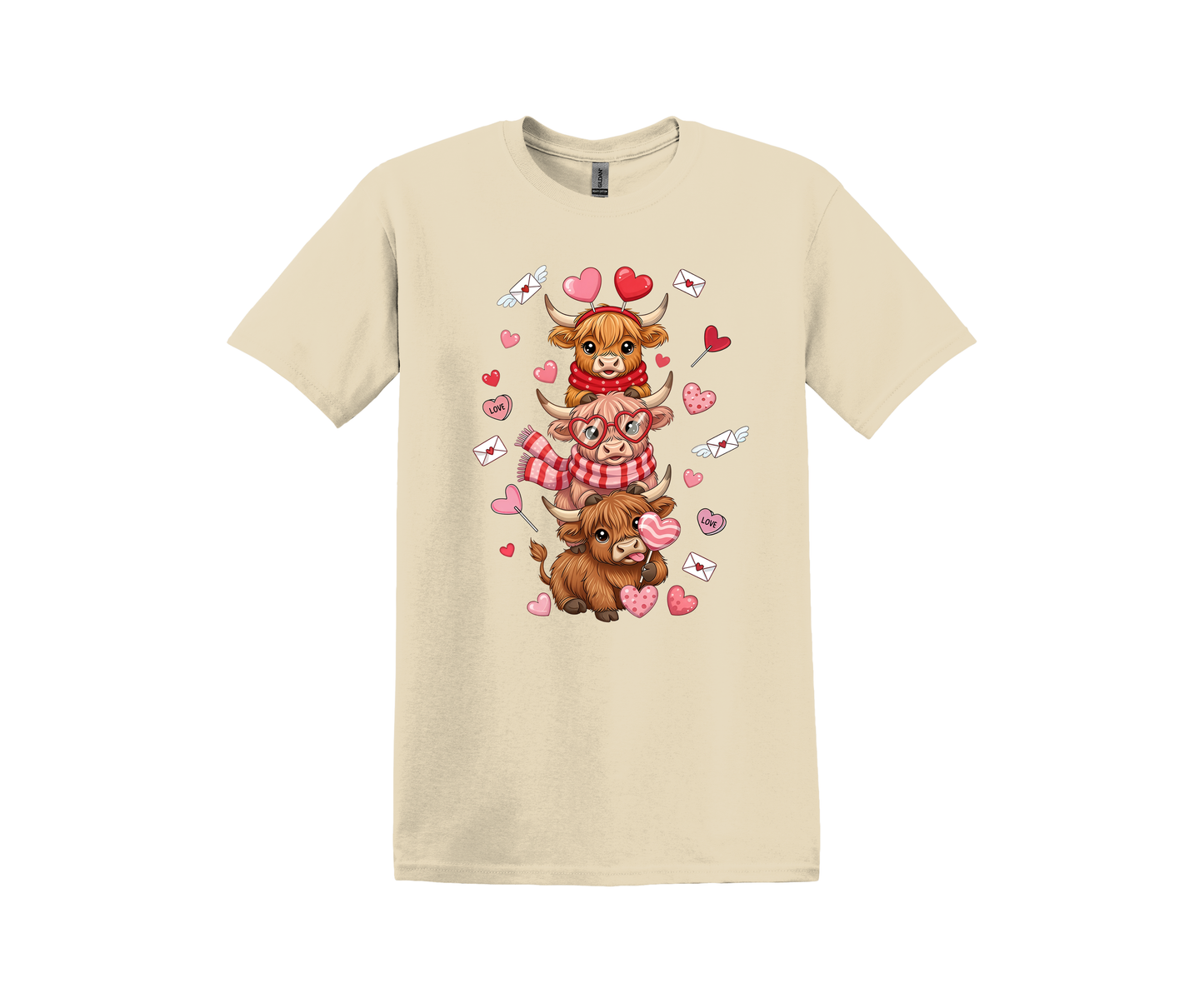 Valentine Pile of Highland Cows