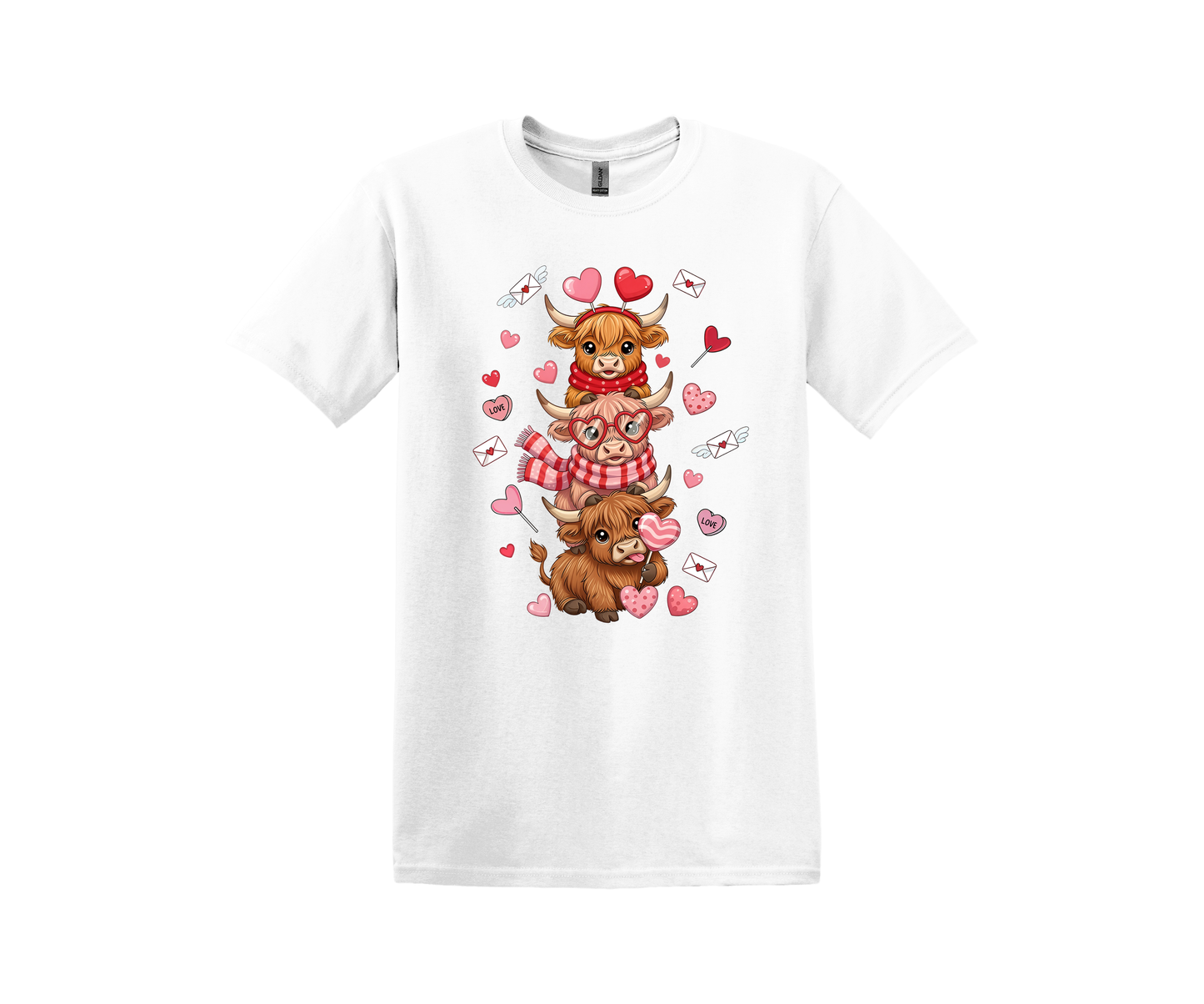 Valentine Pile of Highland Cows