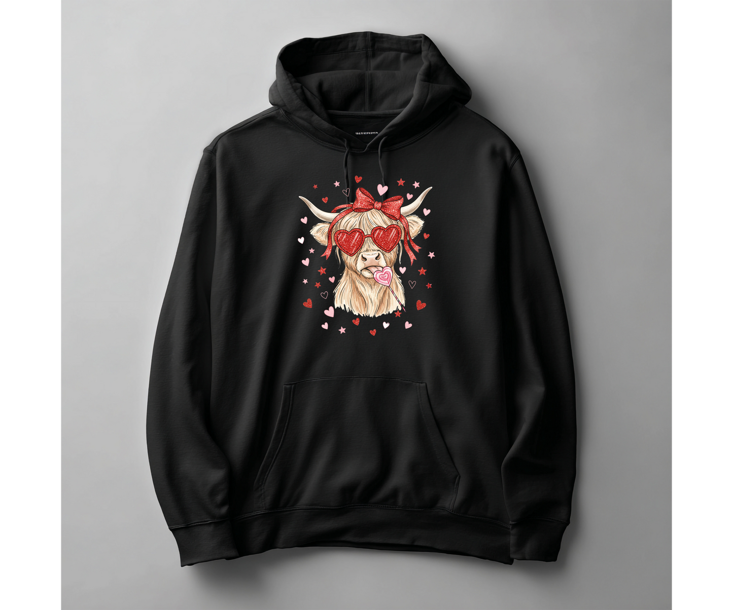 YOUTH Highland Cow Valentine Sucker