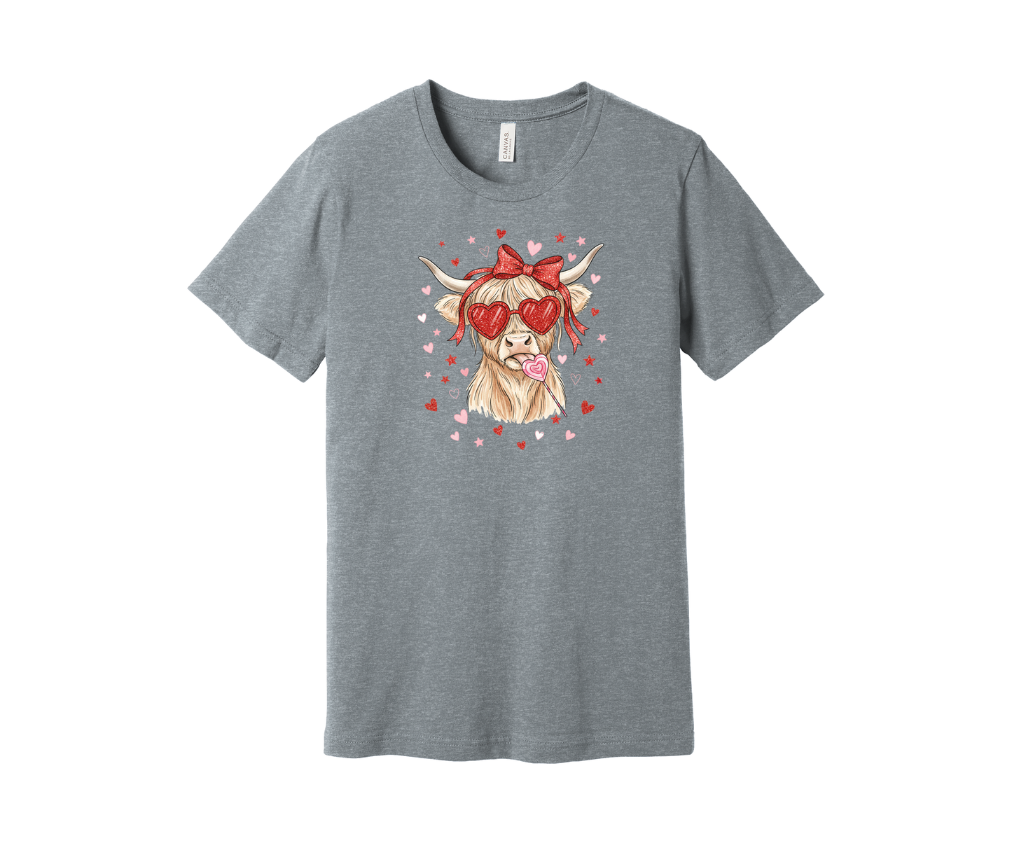 YOUTH Highland Cow Valentine Sucker