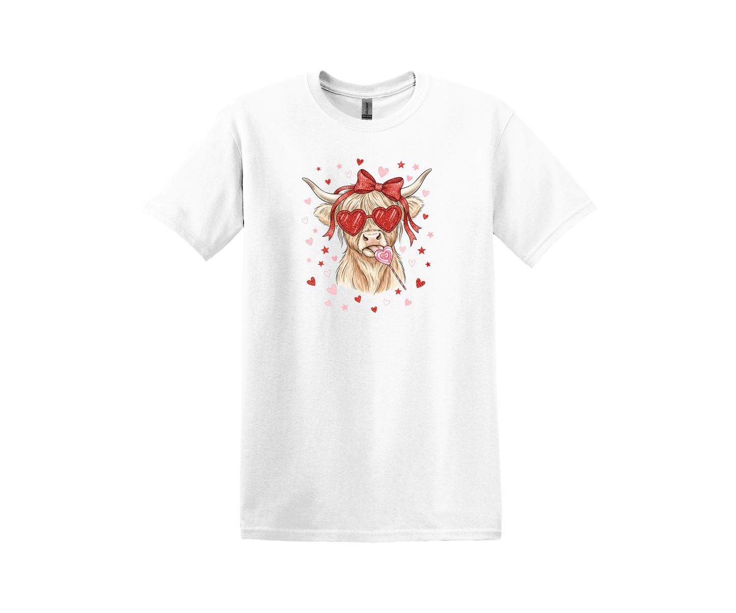 YOUTH Highland Cow Valentine Sucker